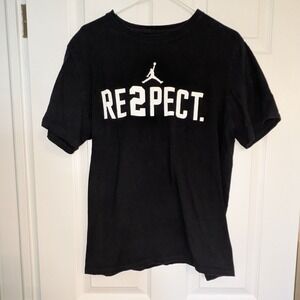 Jordan Derek Jeter RE2PECT Graphic T-Shirt Mens Large Black Jumpman Tee